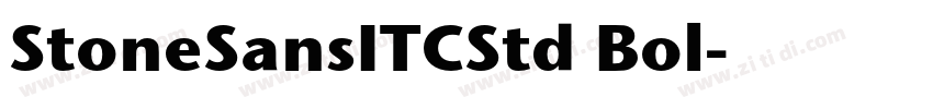 StoneSansITCStd Bol字体转换